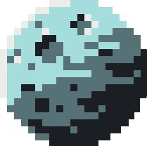 Mercury — pixel art planet, Space Encounter 91